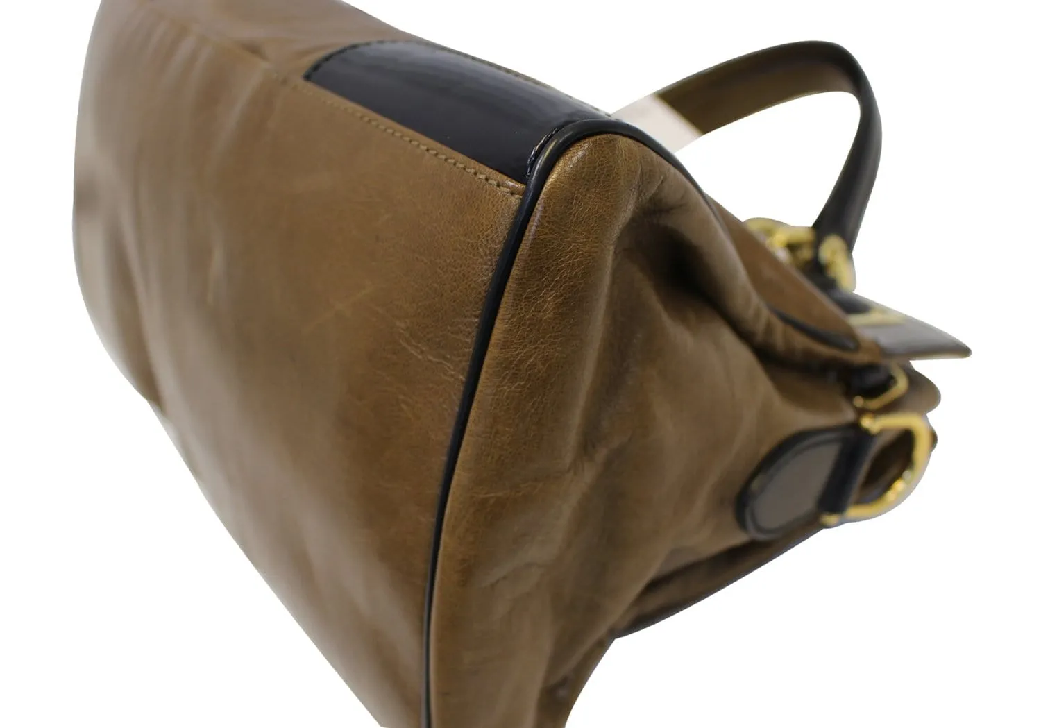 BALENCIAGA Camel Luna Brown Leather Satchel Bag - Final Call