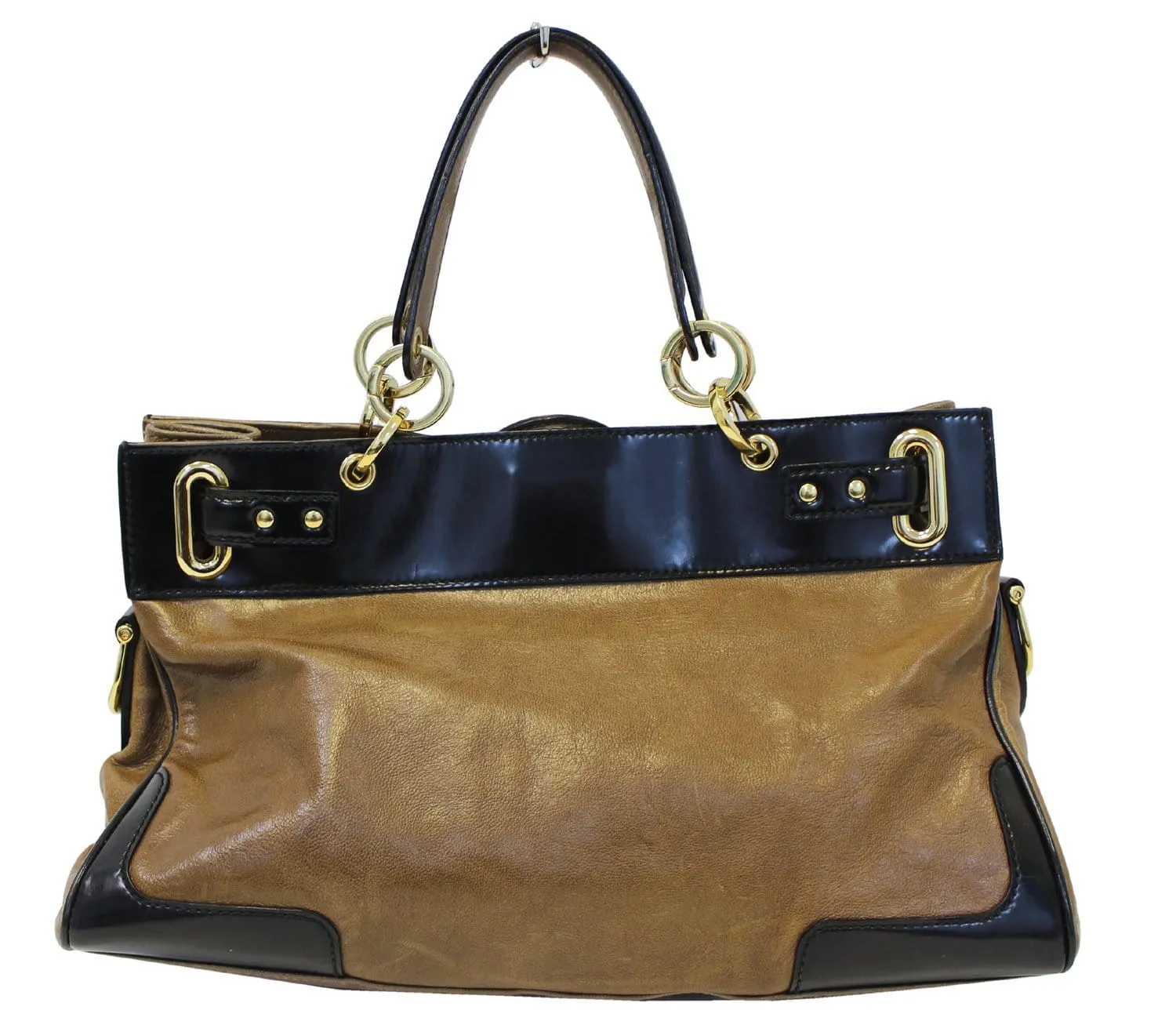 BALENCIAGA Camel Luna Brown Leather Satchel Bag - Final Call