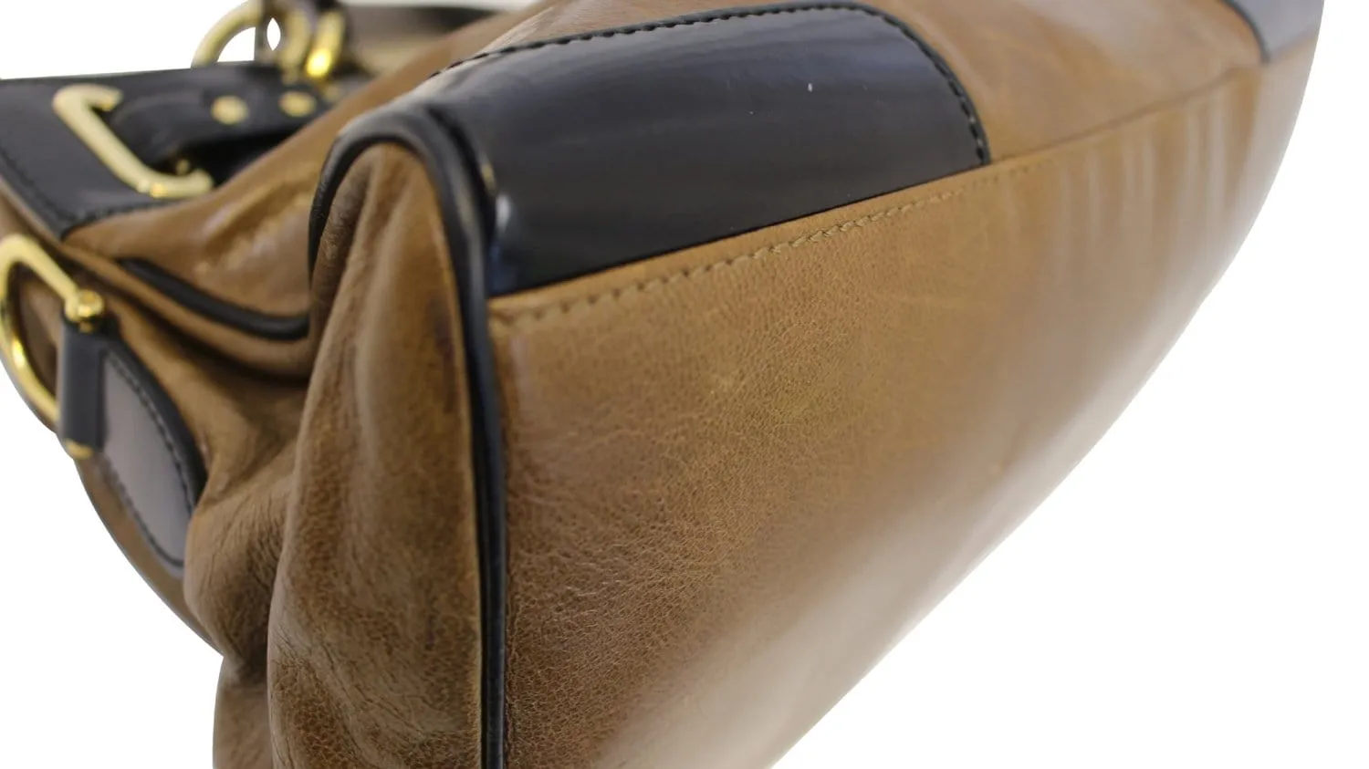 BALENCIAGA Camel Luna Brown Leather Satchel Bag - Final Call