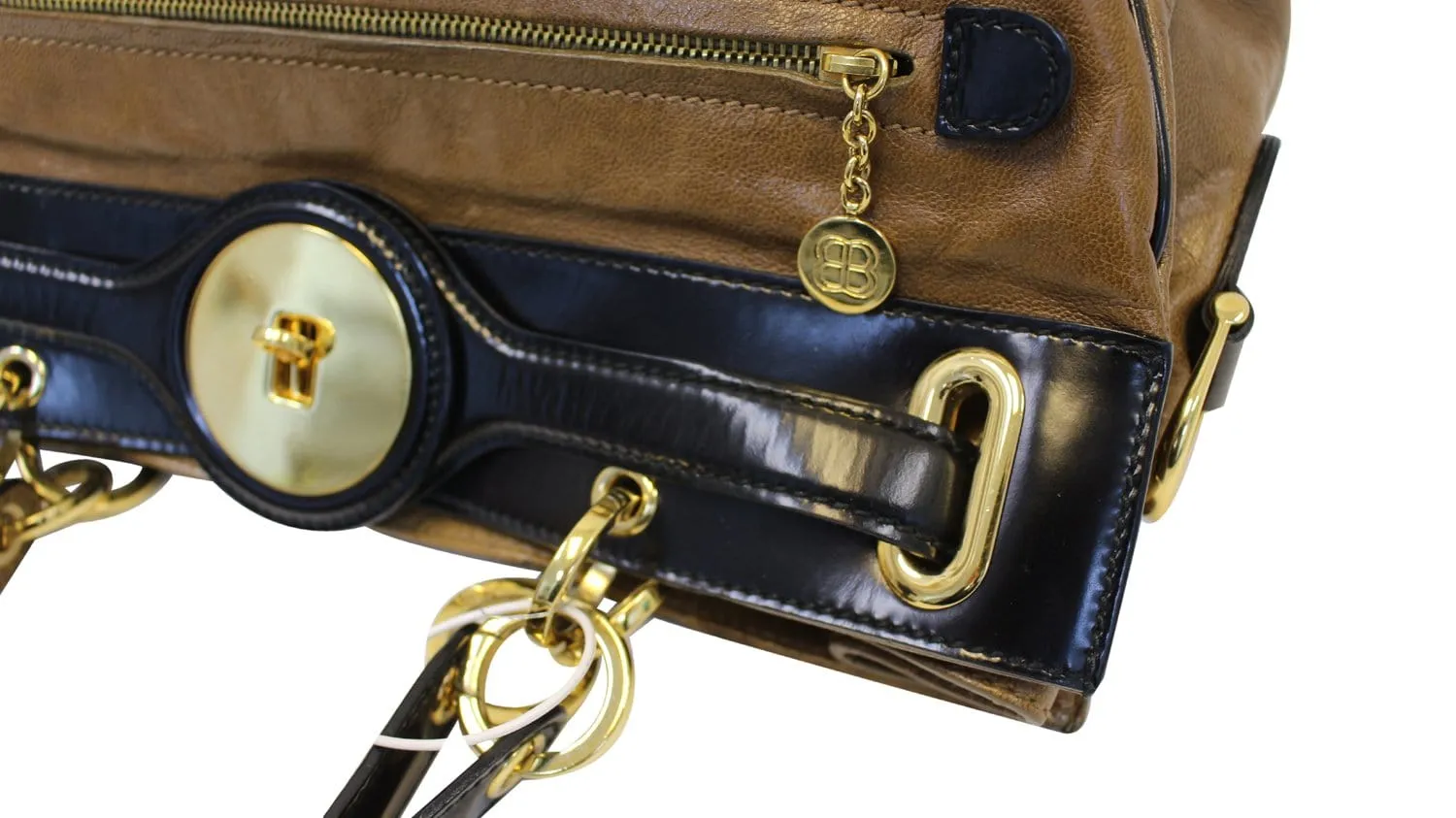 BALENCIAGA Camel Luna Brown Leather Satchel Bag - Final Call