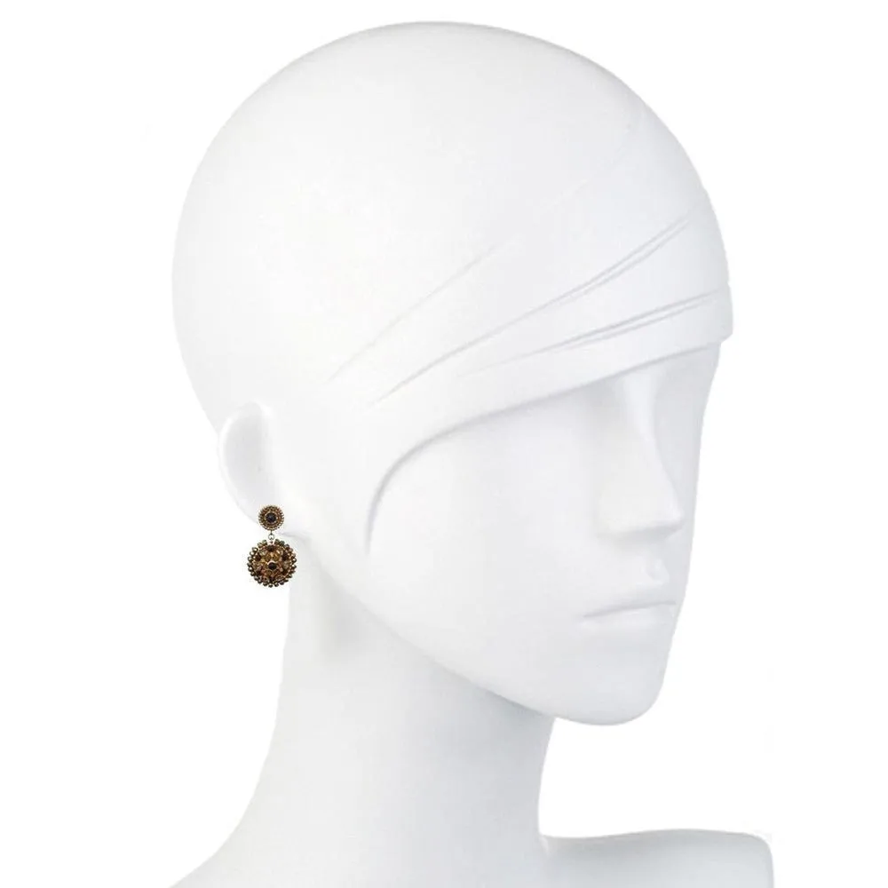 Beaded Drop Post Earrings