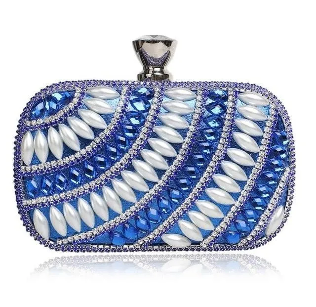 Beaded Evening Clutches Pearl Diamonds Handbags