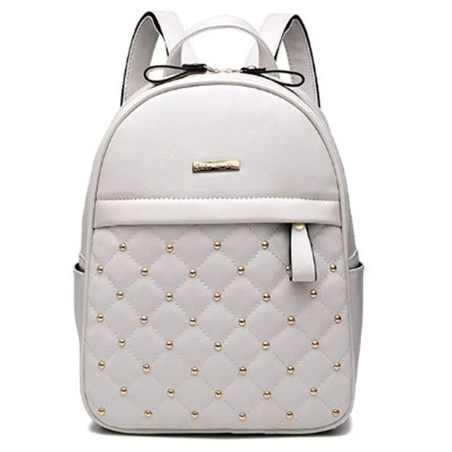 Beaded Leather Shoulder Bag for Women