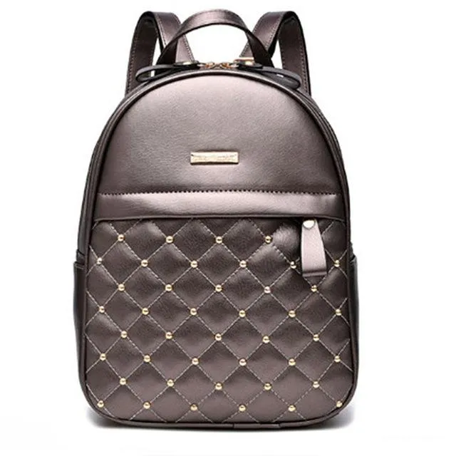 Beaded Leather Shoulder Bag for Women