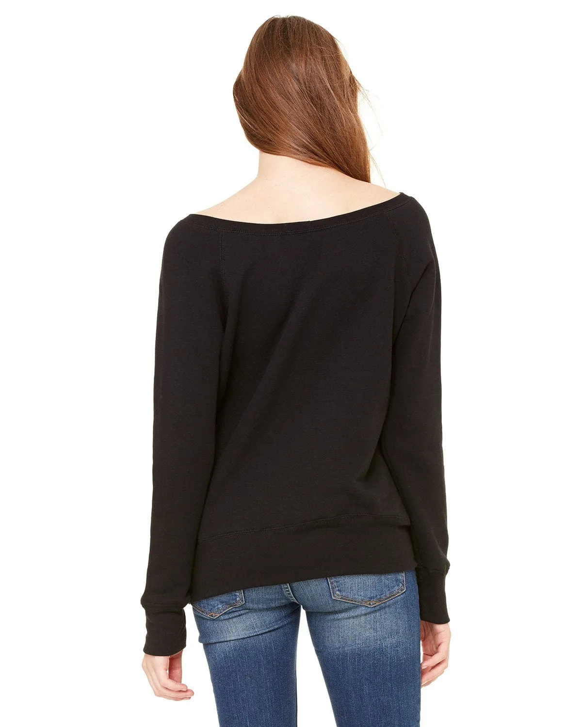 Bella Canvas Ladies Triblend Sponge Fleece Wide Neck Sweatshirt