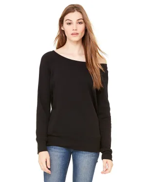 Bella Canvas Ladies Triblend Sponge Fleece Wide Neck Sweatshirt