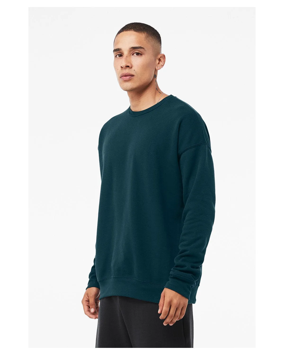 Bella Canvas Unisex Drop Shoulder Fleece Crewneck Sweatshirt | Atlantic