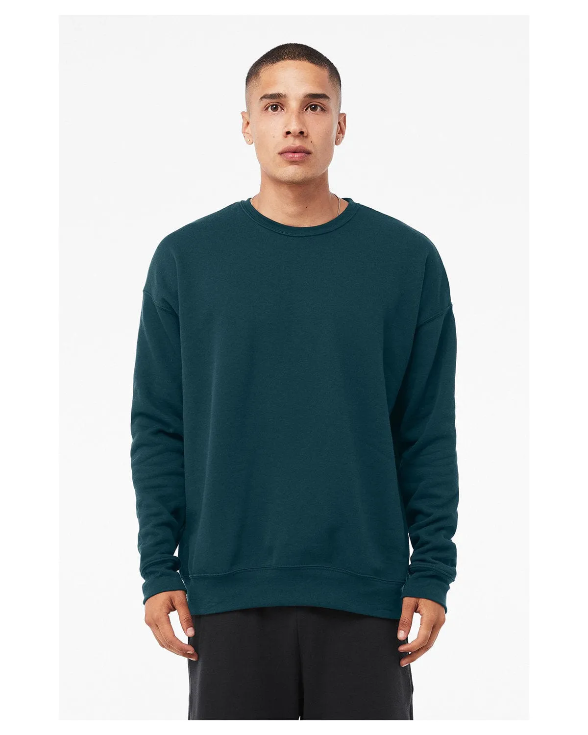 Bella Canvas Unisex Drop Shoulder Fleece Crewneck Sweatshirt | Atlantic