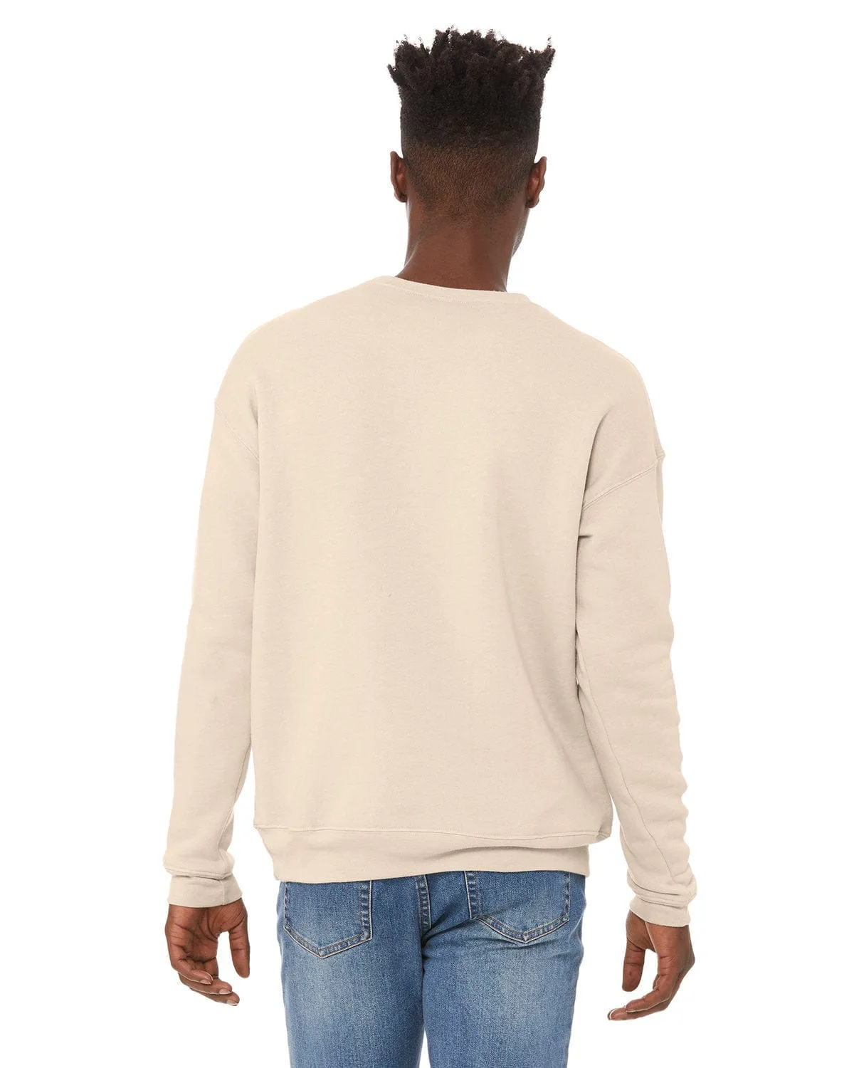 Bella Canvas Unisex Drop Shoulder Fleece Crewneck Sweatshirt | Heather Dust