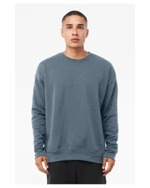 Bella Canvas Unisex Drop Shoulder Fleece Crewneck Sweatshirt | Heather Slate
