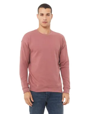 Bella Canvas Unisex Drop Shoulder Fleece Crewneck Sweatshirt | Mauve