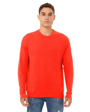 Bella Canvas Unisex Drop Shoulder Fleece Crewneck Sweatshirt | Poppy
