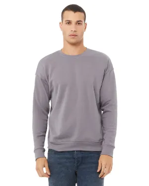 Bella Canvas Unisex Drop Shoulder Fleece Crewneck Sweatshirt | Storm