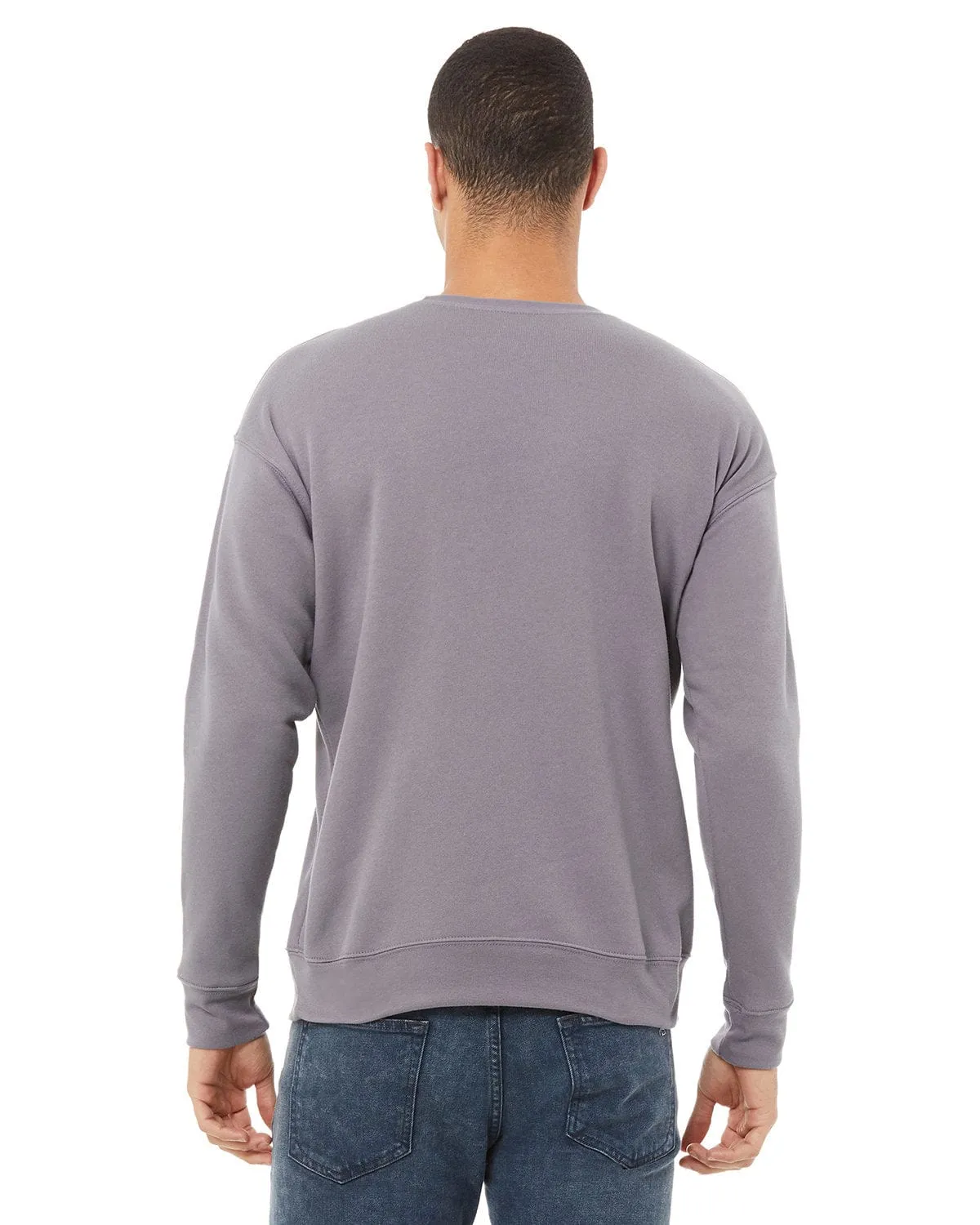 Bella Canvas Unisex Drop Shoulder Fleece Crewneck Sweatshirt | Storm