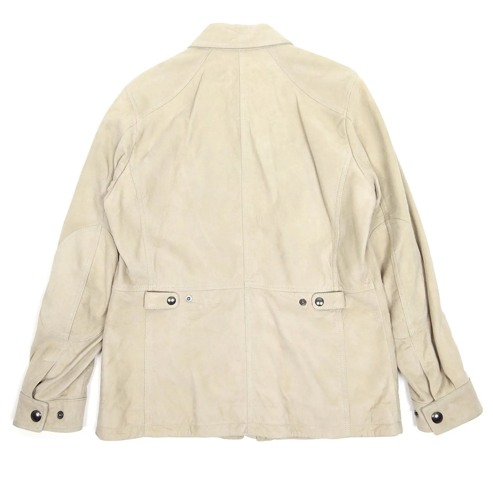Belstaff Suede Longmead Jacket Cream Size 48