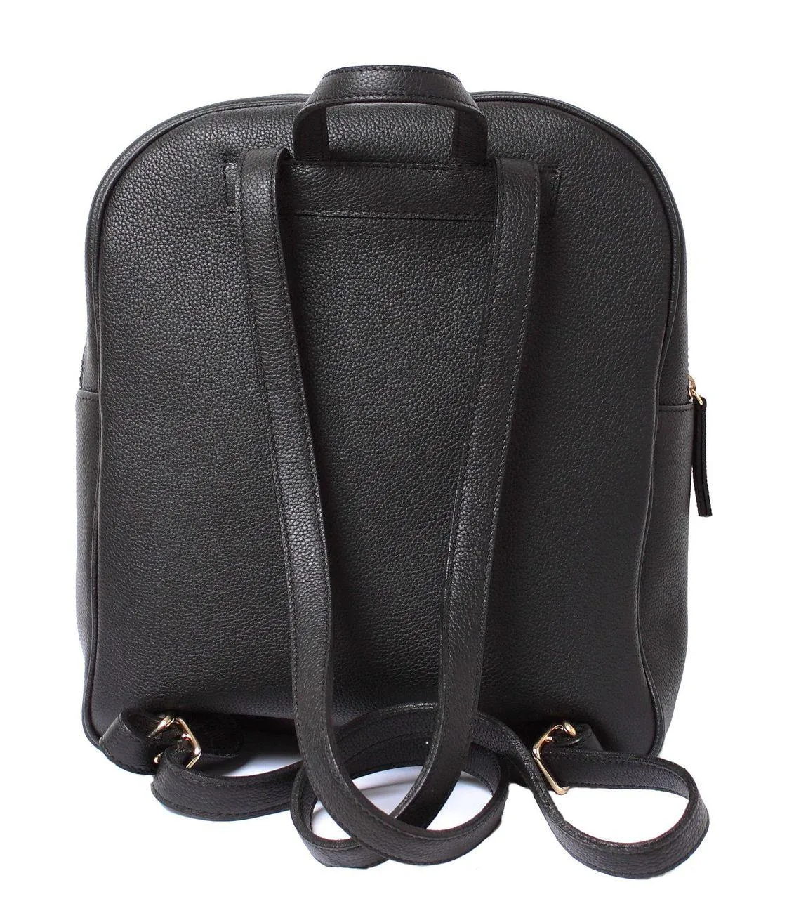 Black Leather Backpack- Calf Leather