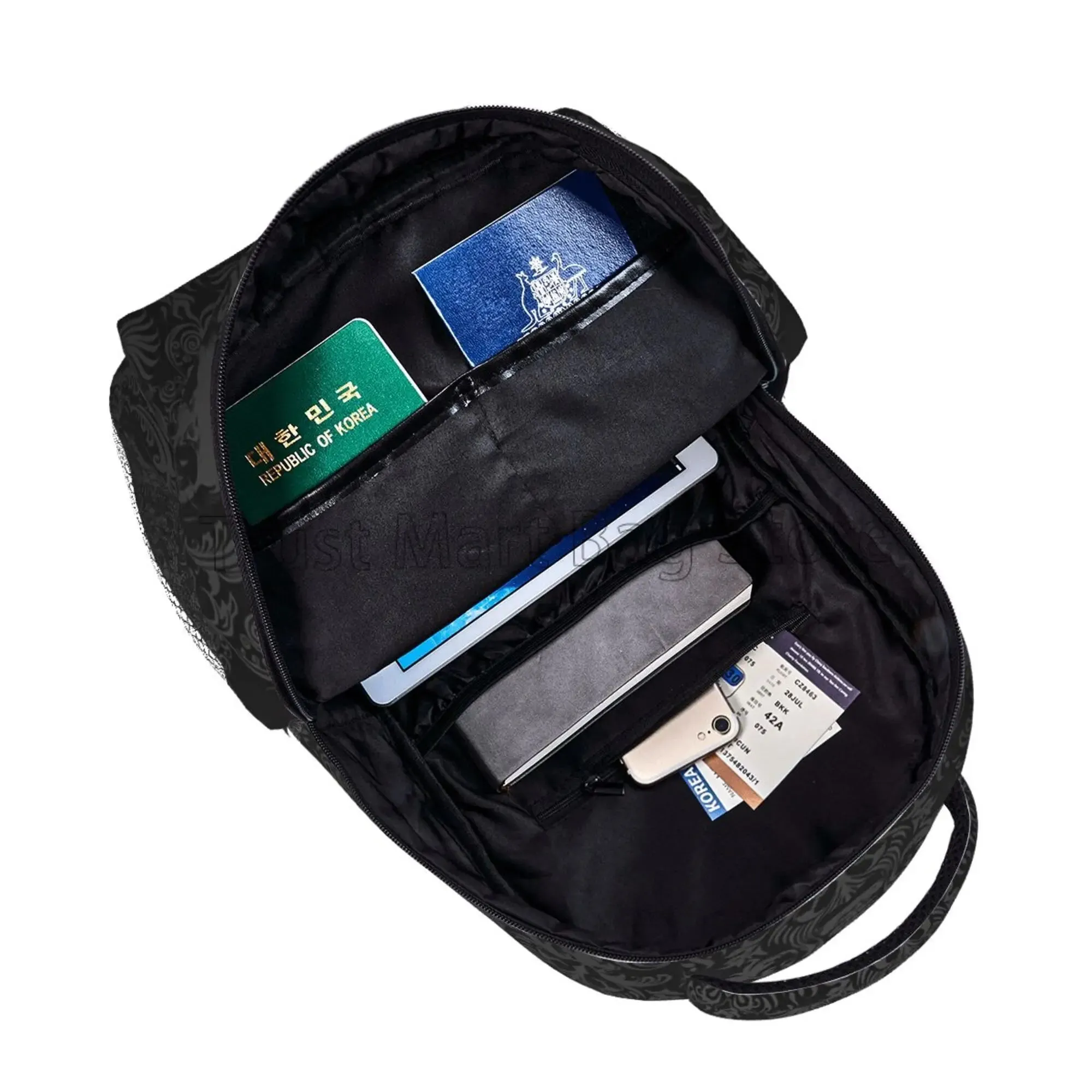Black Skull Canvas Bag pack