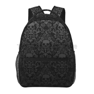 Black Skull Canvas Bag pack