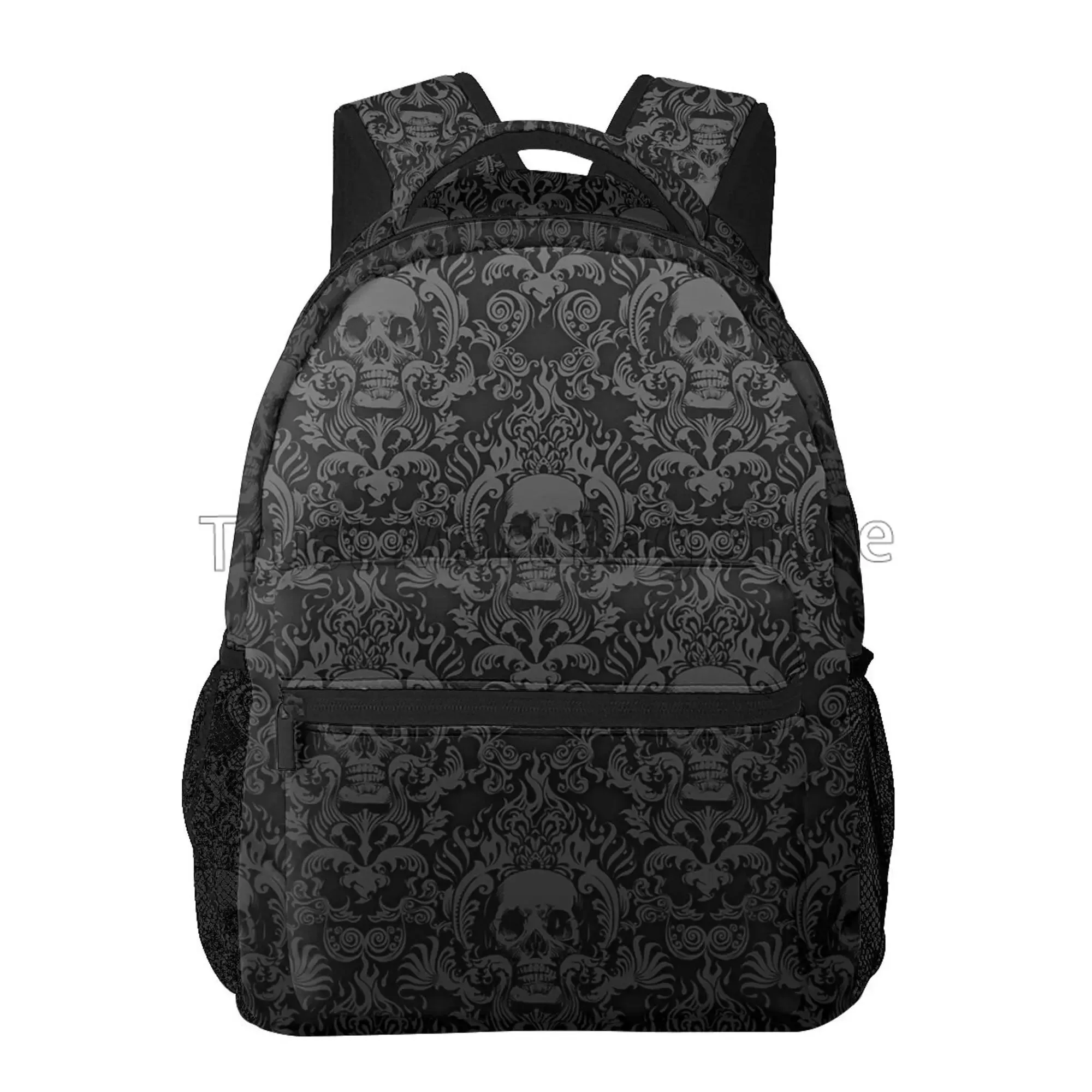 Black Skull Canvas Bag pack