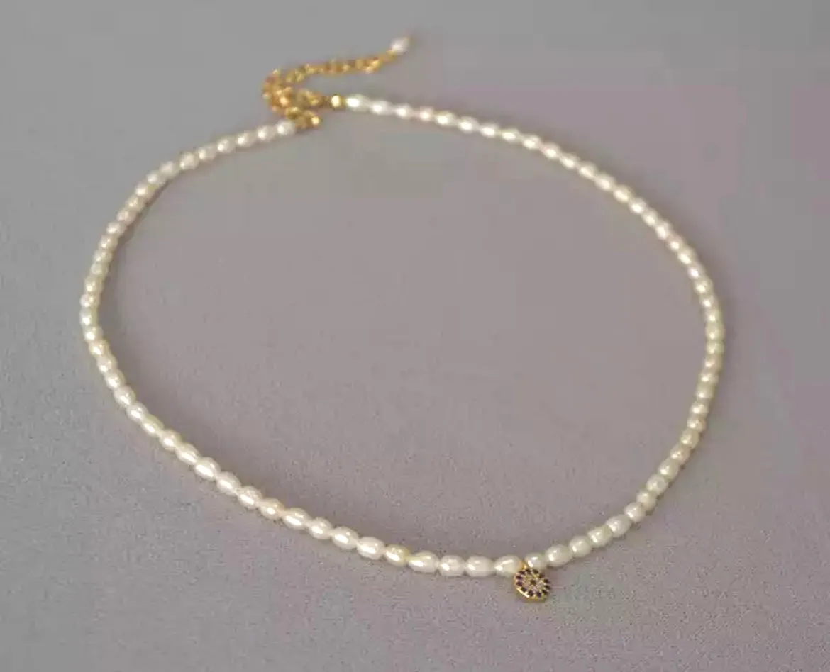 Boho & Mala Beaded Freshwater Pearl & Pendant Necklace SCN1003