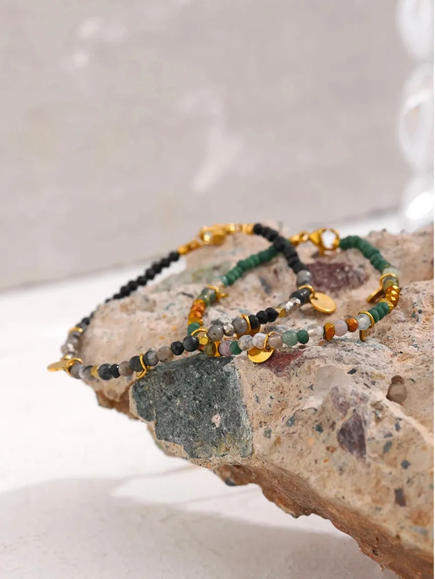 Boho & Mala Mini Mix Stone Beaded Bracelet DCB1049