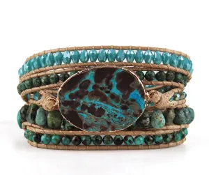 Boho & Mala Stone 5 Wrap Bracelet