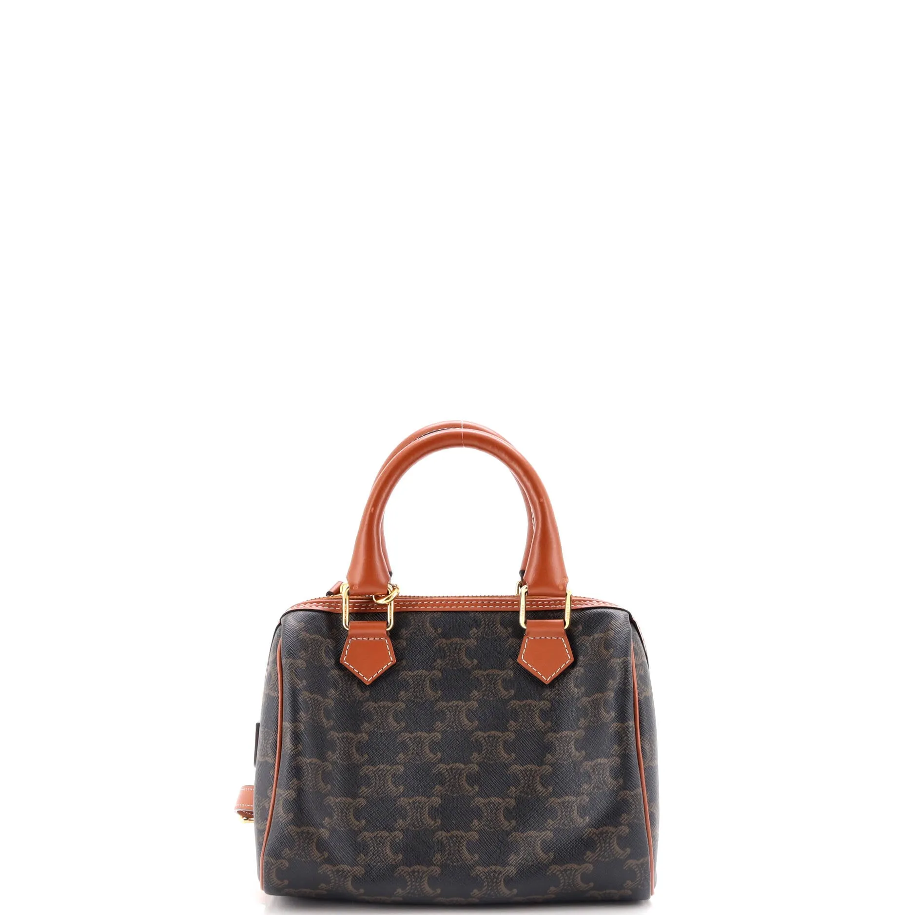 Boston Bag Triomphe Coated Canvas Small