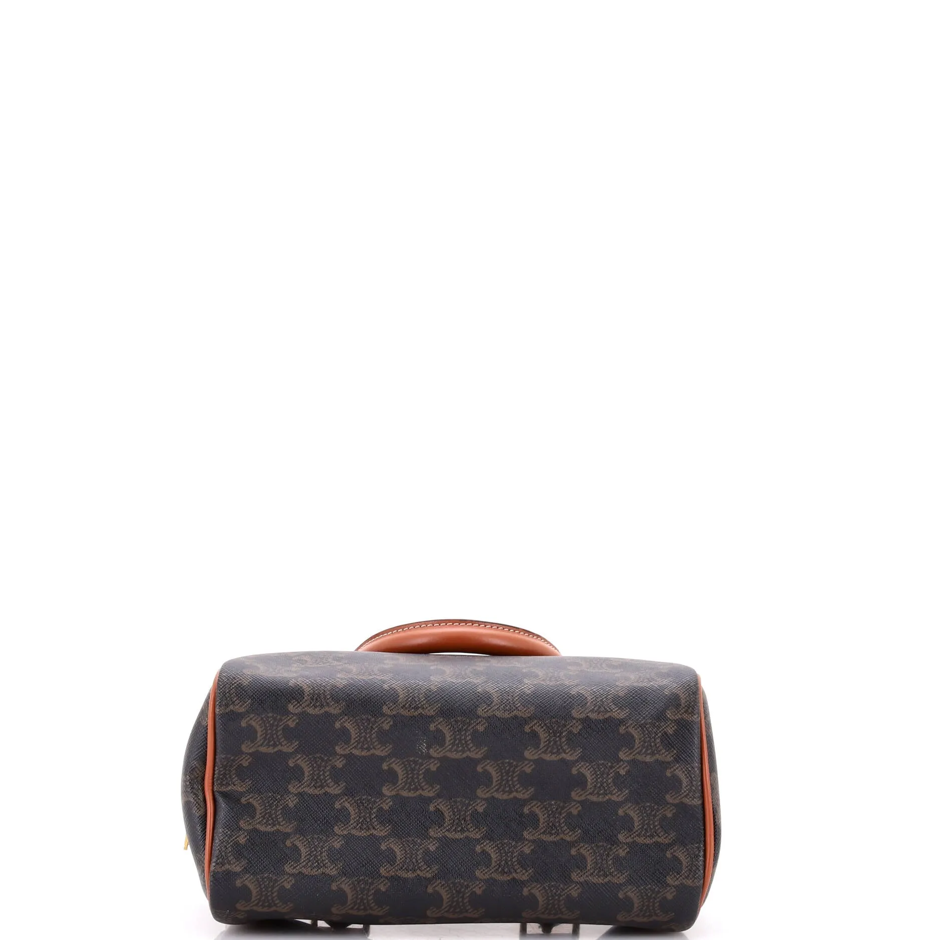 Boston Bag Triomphe Coated Canvas Small