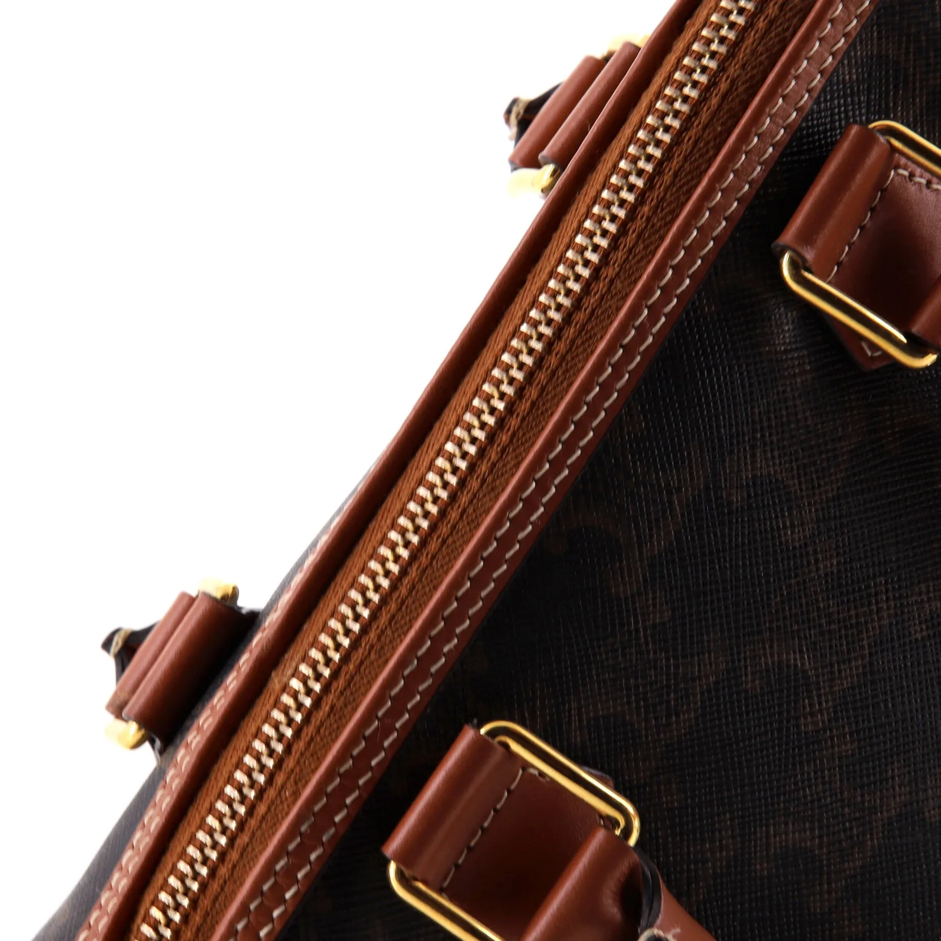 Boston Bag Triomphe Coated Canvas Small
