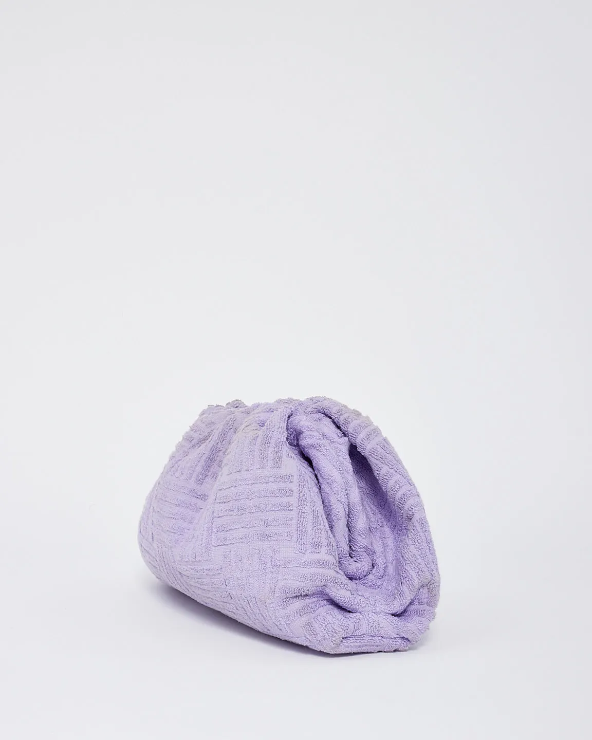 Bottega Veneta Purple The Pouch Terry Clutch