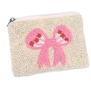 Bow Beaded Pouch