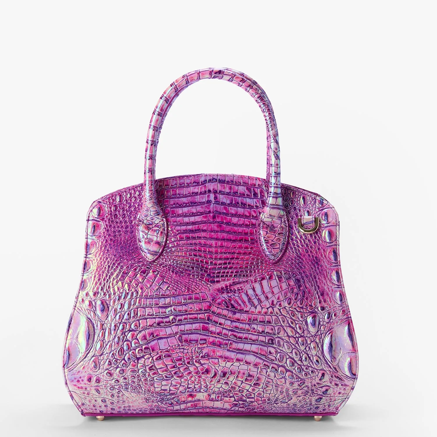 Brahmin Melbourne Collection Rosetta Satchel, Purple Iris