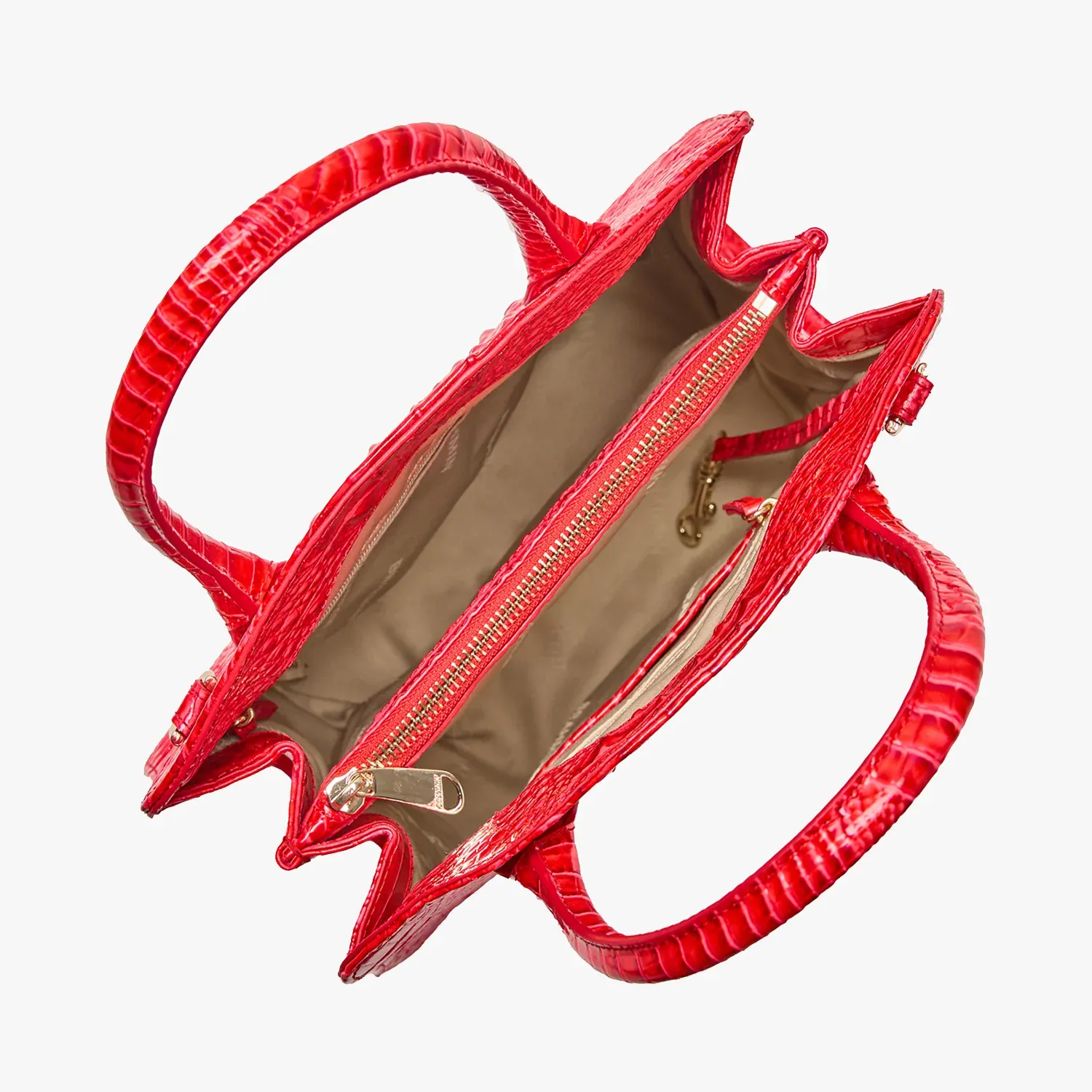 Brahmin Melbourne Collection Rosetta Satchel, Sriracha