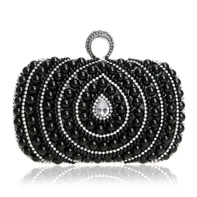 Bridal Clutch Bag Beaded Diamonds