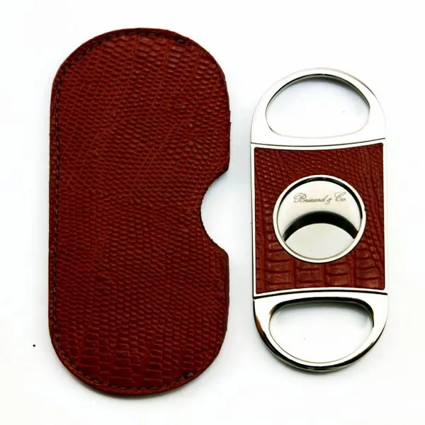 Brizard and Co. Double Guillotine Series 2 Cutter - Lizard Pattern Havana