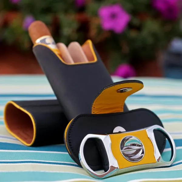Brizard and Co. The "V" Cutter - Yellow and Black Leather