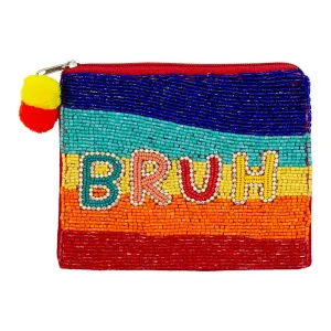Bruh Beaded Pouch LAC-CP-1593