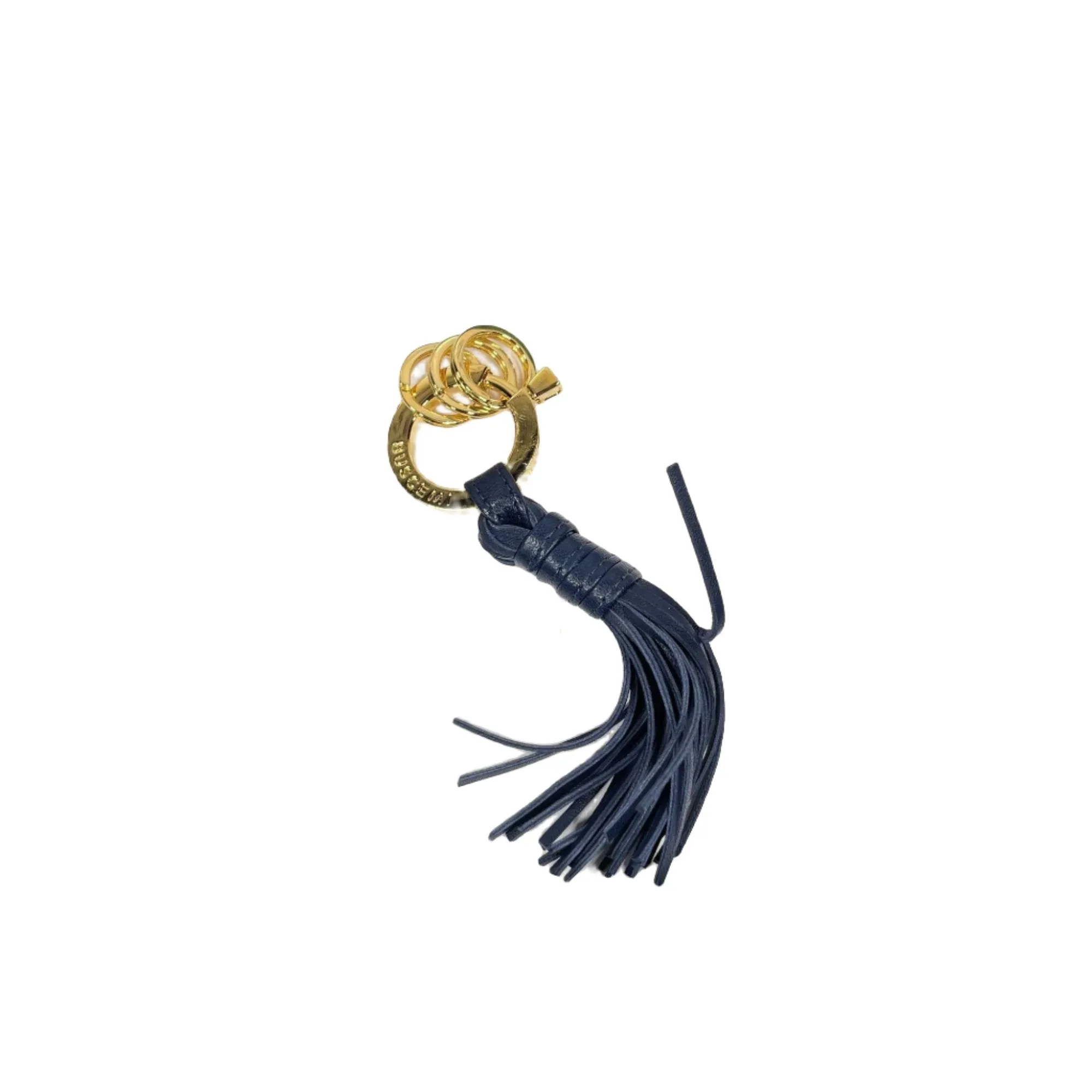 Buscemi Fringe Keyholder Ocean Leather