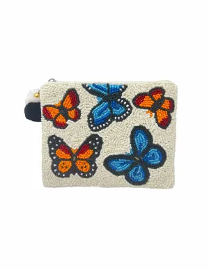 Butterfly Effects Beaded Coin Pouch