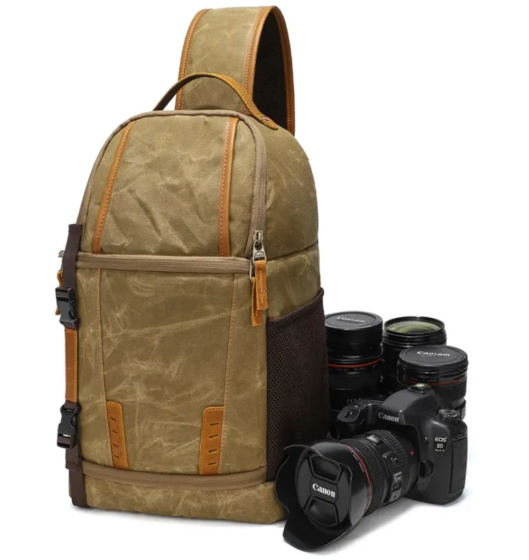 Canvas Camera Sling Bag | Machu Picchu