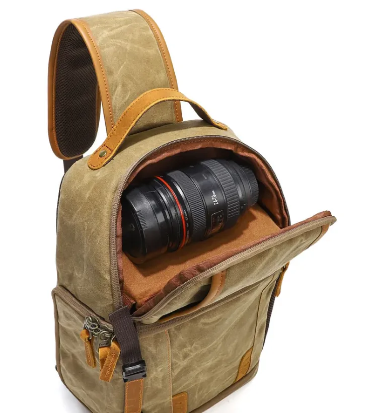 Canvas Camera Sling Bag | Machu Picchu