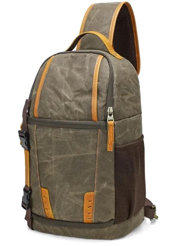 Canvas Camera Sling Bag | Machu Picchu
