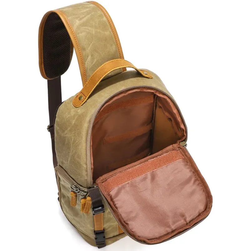 Canvas Camera Sling Bag | Machu Picchu