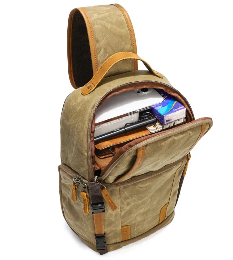 Canvas Camera Sling Bag | Machu Picchu
