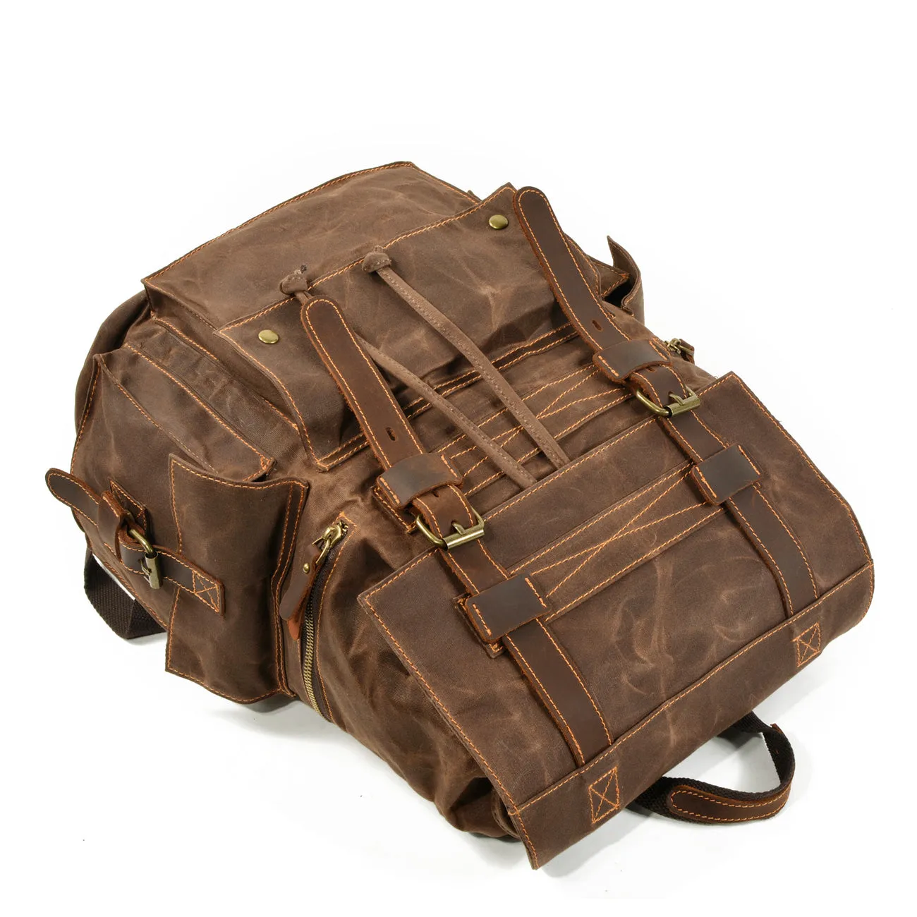 Canvas Drawstring Rucksack  | Redwood