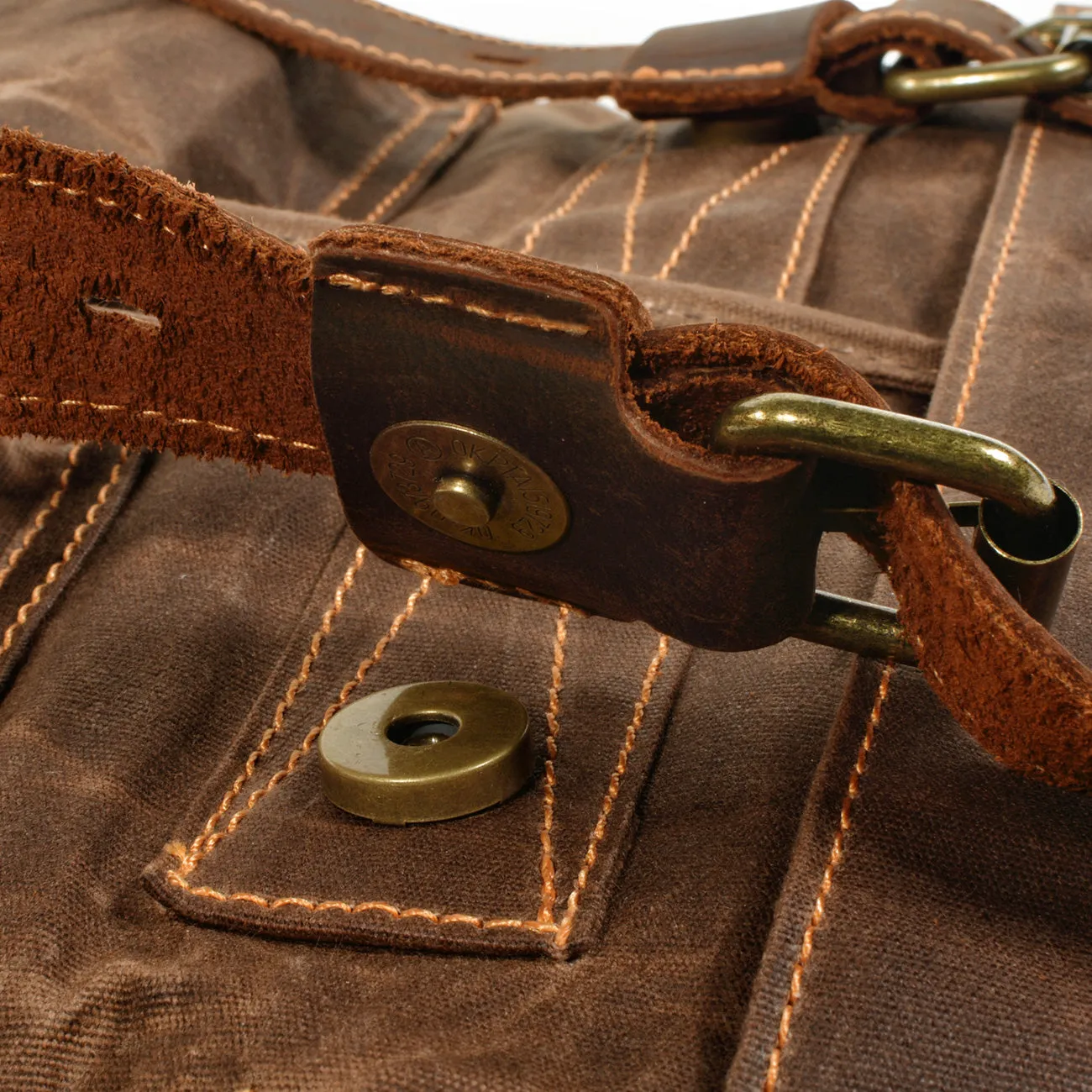 Canvas Drawstring Rucksack  | Redwood
