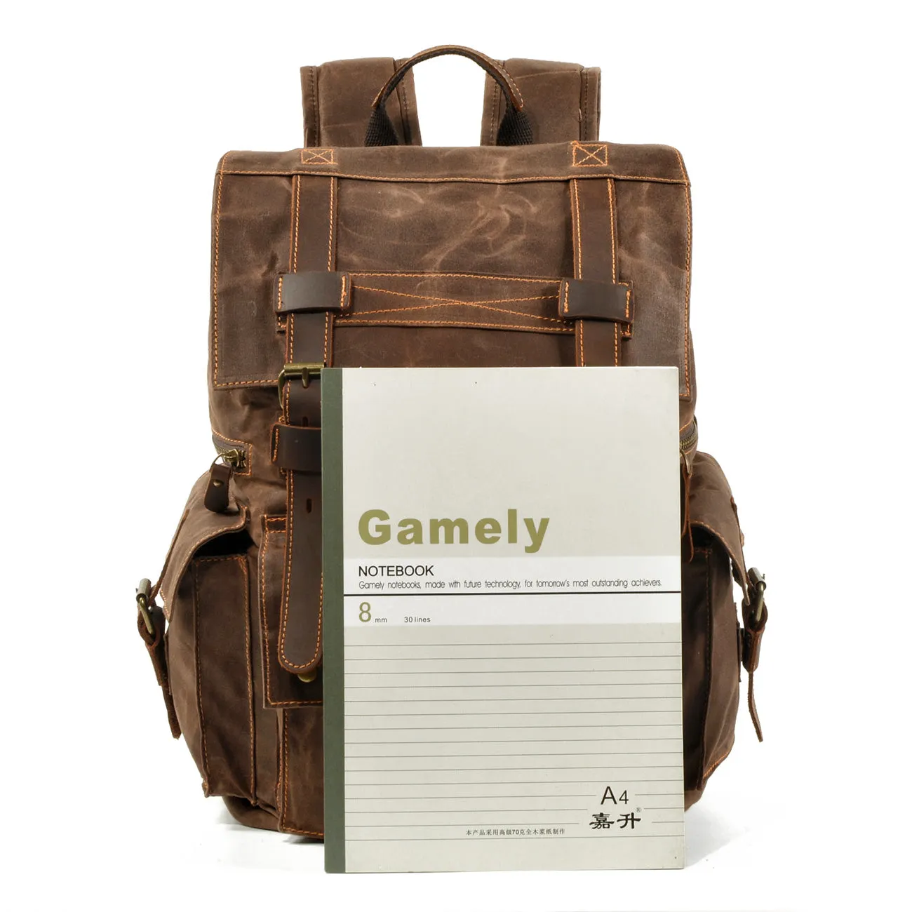 Canvas Drawstring Rucksack  | Redwood