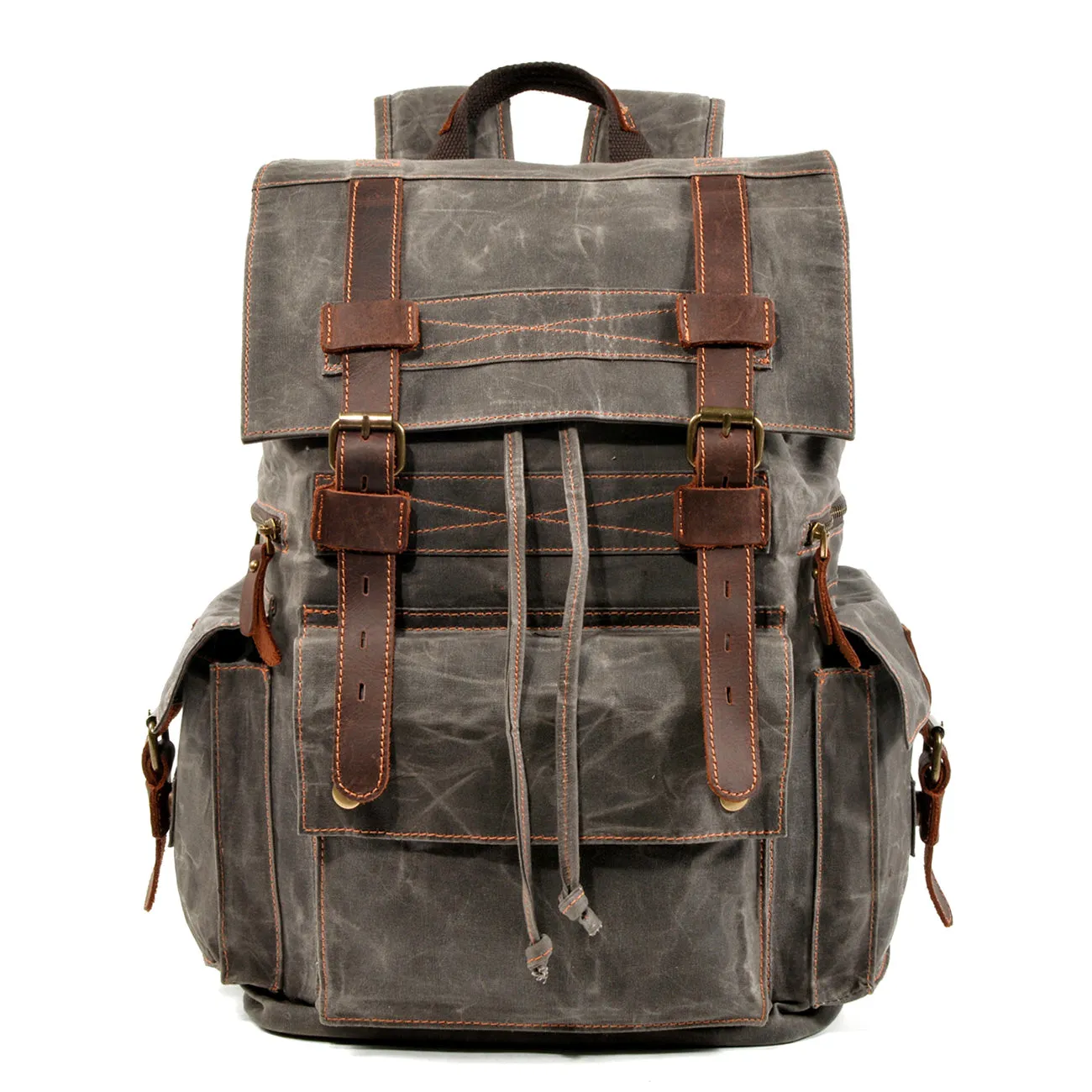 Canvas Drawstring Rucksack  | Redwood