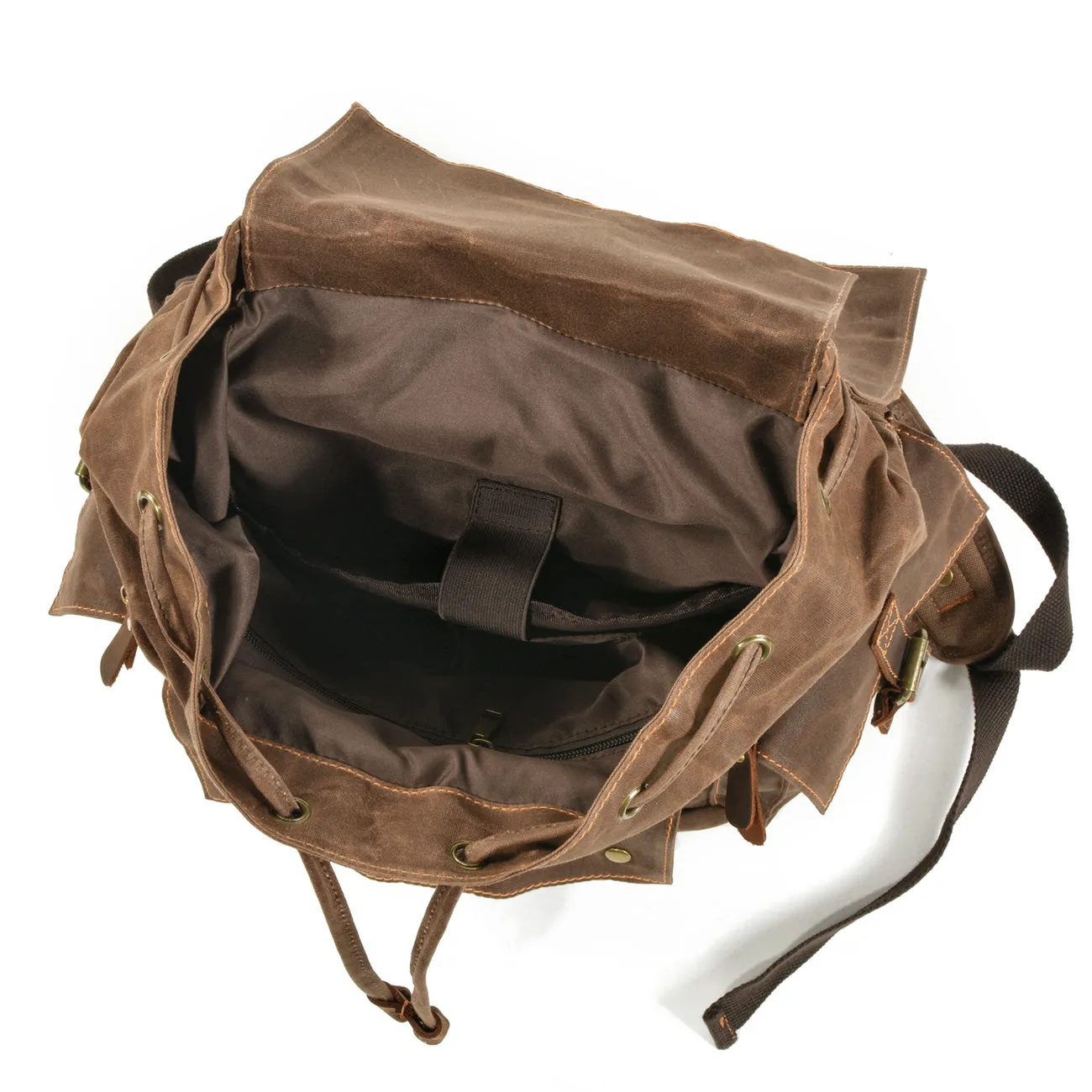 Canvas Drawstring Rucksack  | Redwood