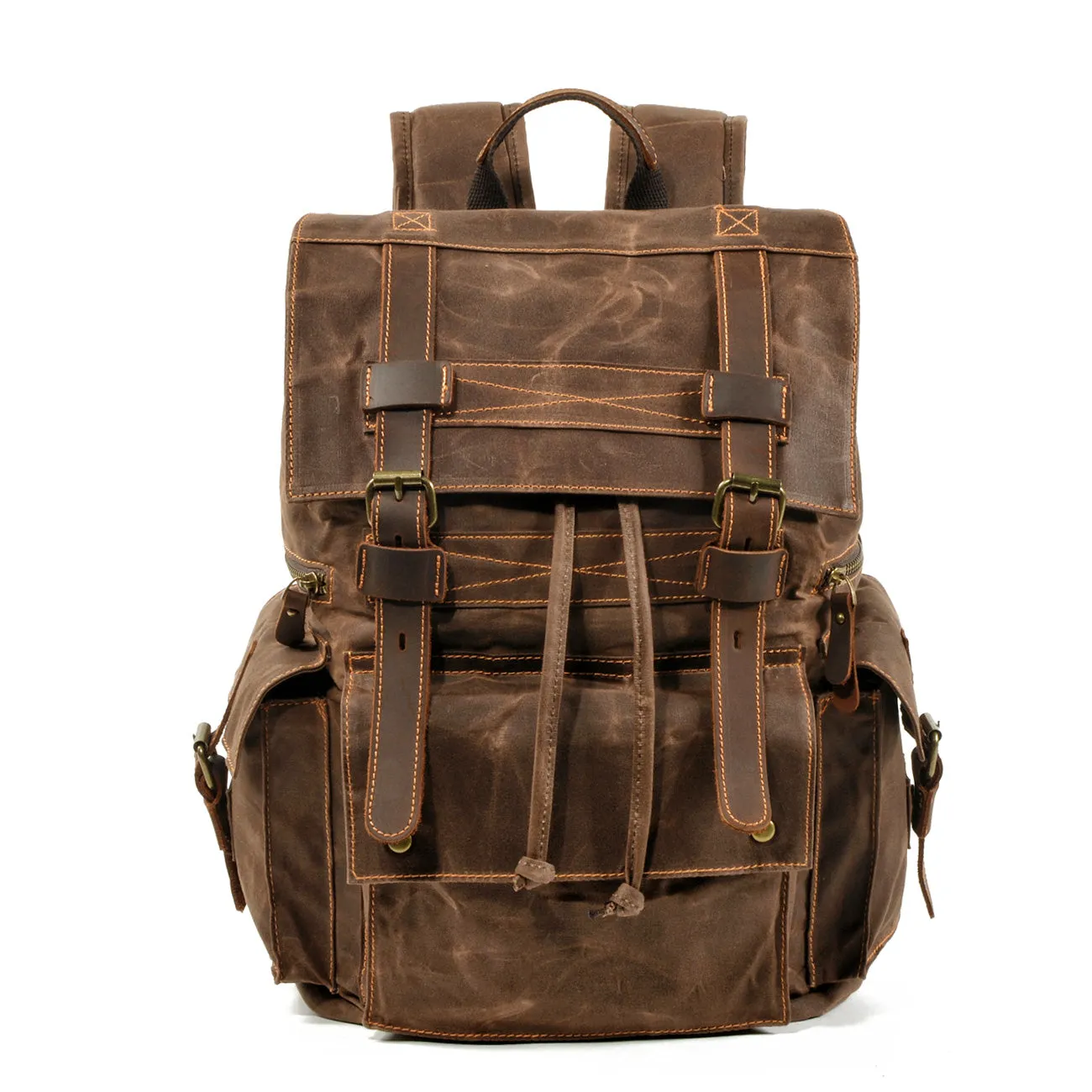 Canvas Drawstring Rucksack  | Redwood